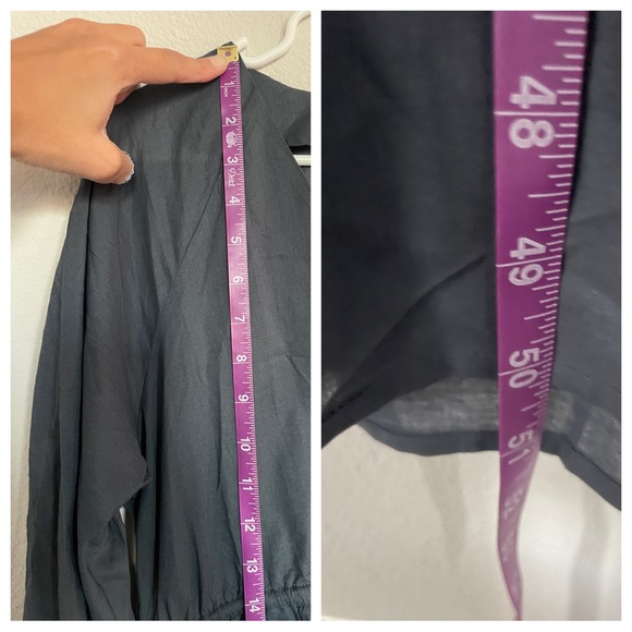 NWOT, Lyra Organic Cotton Tiered Maxi Dress in Blue, size XS - Picture 9 of 9